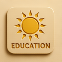 icon_education_sun_embossed icon preview