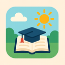 icon_education_sun_flat_pastel icon preview