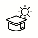 icon_education_sun_minimal_outline icon preview