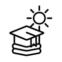 icon_education_sun_monochrome icon preview