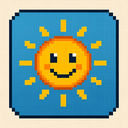 icon_education_sun_pixel_art icon preview
