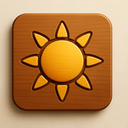 icon_education_sun_wooden icon preview