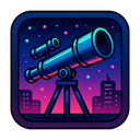 icon_education_telescope_cyberpunk icon preview