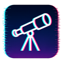 icon_education_telescope_digital_glitch icon preview