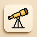 icon_education_telescope_elegant icon preview