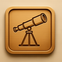 icon_education_telescope_embossed icon preview