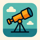 icon_education_telescope_geometric icon preview