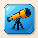icon_education_telescope_glassy icon preview