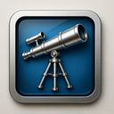icon_education_telescope_metallic icon preview