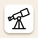 icon_education_telescope_minimalist icon preview