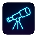 icon_education_telescope_neon icon preview