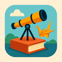 icon_education_telescope_origami icon preview