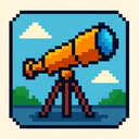 icon_education_telescope_pixel_art icon preview