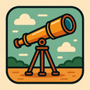 icon_education_telescope_retro icon preview
