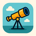 icon_education_telescope_rounded icon preview