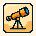 icon_education_telescope_sharp_edges icon preview