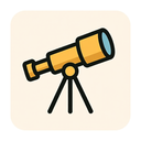 icon_education_telescope_simplified icon preview