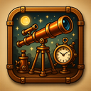 icon_education_telescope_steampunk icon preview