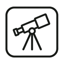 icon_education_telescope_thin icon preview