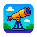 icon_education_telescope_vibrant_colors icon preview