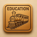 icon_education_train_embossed icon preview