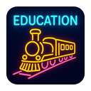 icon_education_train_neon icon preview