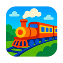 icon_education_train_vibrant_colors icon preview