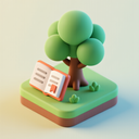 icon_education_tree_3d_isometric icon preview