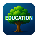 icon_education_tree_digital_glitch icon preview