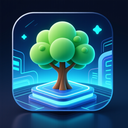 icon_education_tree_futuristic icon preview