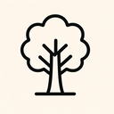 icon_education_tree_line_art icon preview