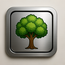 icon_education_tree_metallic icon preview