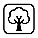icon_education_tree_monochrome icon preview