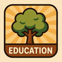 icon_education_tree_retro icon preview