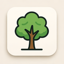 icon_education_tree_thin icon preview
