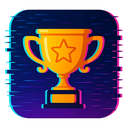 icon_education_trophy_digital_glitch icon preview