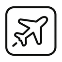 icon_energy_airplane_monochrome icon preview