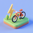 icon_energy_bicycle_3d_isometric icon preview
