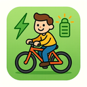 icon_energy_bicycle_cartoon icon preview