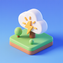 icon_energy_cloud_3d_isometric icon preview