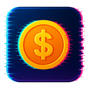 icon_energy_coin_digital_glitch icon preview