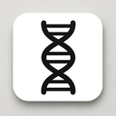 icon_energy_dna_strand_monochrome icon preview