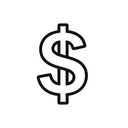 icon_energy_dollar_sign_line_art icon preview