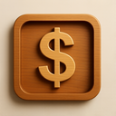 icon_energy_dollar_sign_wooden icon preview