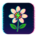icon_energy_flower_digital_glitch icon preview