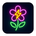 icon_energy_flower_neon icon preview