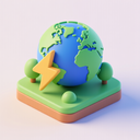icon_energy_globe_3d_isometric icon preview