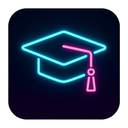 icon_energy_graduation_cap_neon icon preview