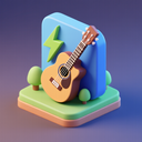 icon_energy_guitar_3d_isometric icon preview