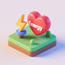 icon_energy_heart_3d_isometric icon preview